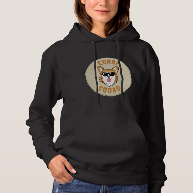 Moletom Corgi Corgi, Esquadrão Corgi, Engraçado (Frente)
