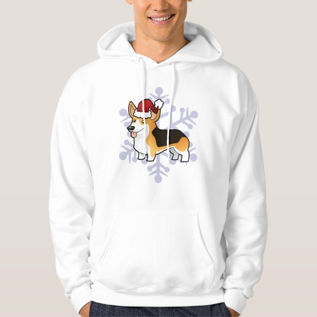 Moletom Corgi de Galês do Pembroke do Natal (Frente)