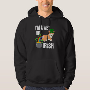 Moletom Corgi Dia de São Patrício Im A Wee Bit Irish