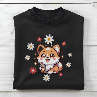 Moletom Corgi Dog Boba Tea Bubble Tea Lovers