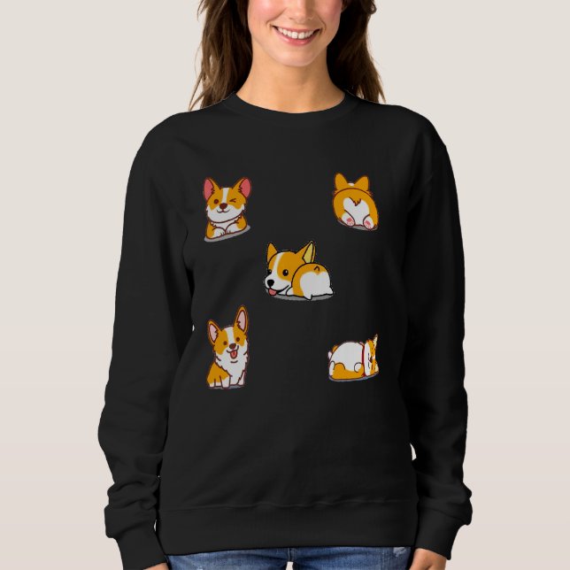 Moletom Corgi Dog Cute (Frente)