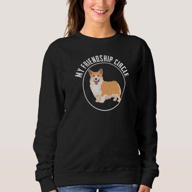 Moletom Corgi Dog Friendship Circle Dog Owner Slogan (Frente)