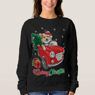 Moletom Corgi Dog Red Truck Christmas Pajama