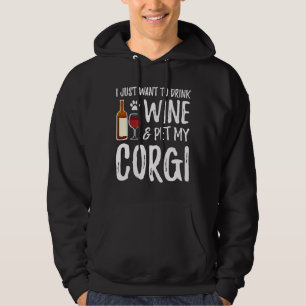 Moletom Corgi Dog Wine Mãe
