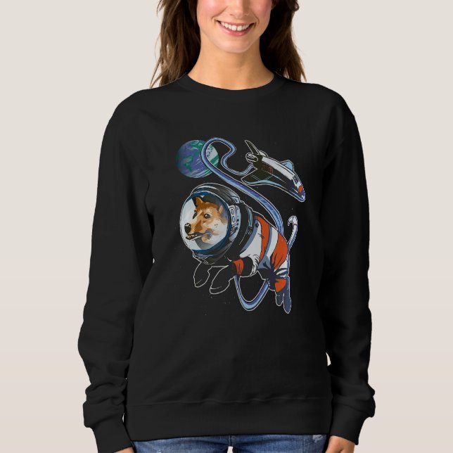 Moletom Corgi Espacial Astro Proprietário do Cachorro Pupp (Frente)