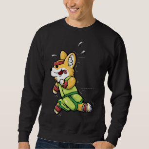 Moletom Corgi Exercise Funny Welsh Corgi Running