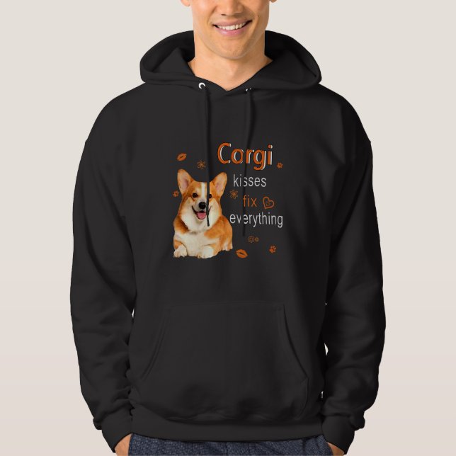 Moletom Corgi Kisses Corrige Tudo 1249 (Frente)