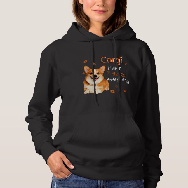 Moletom Corgi Kisses Corrige Tudo 1249 (Frente)