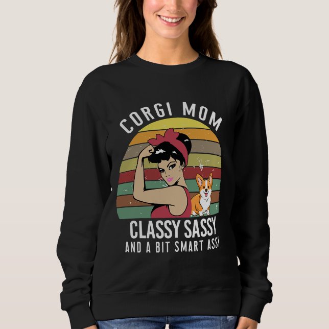 Moletom Corgi Mãe Classy Sassy (Frente)