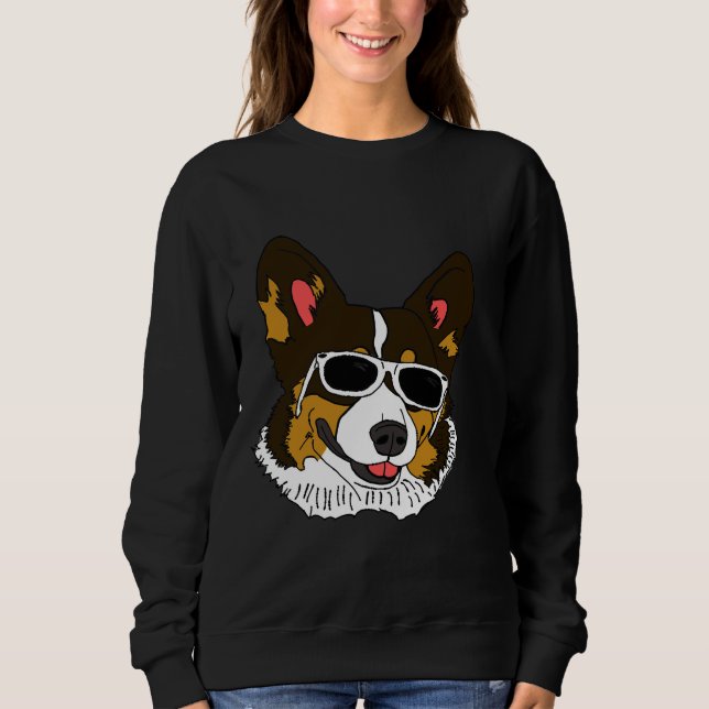 Moletom Corgi Rockin Shades (Frente)