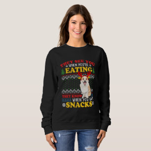 Moletom Corgi Ugly Christmas They See You're Eating Xmas