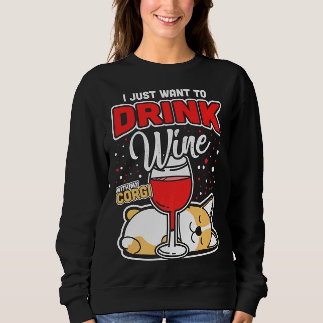 Moletom Corgi Wine (Frente)