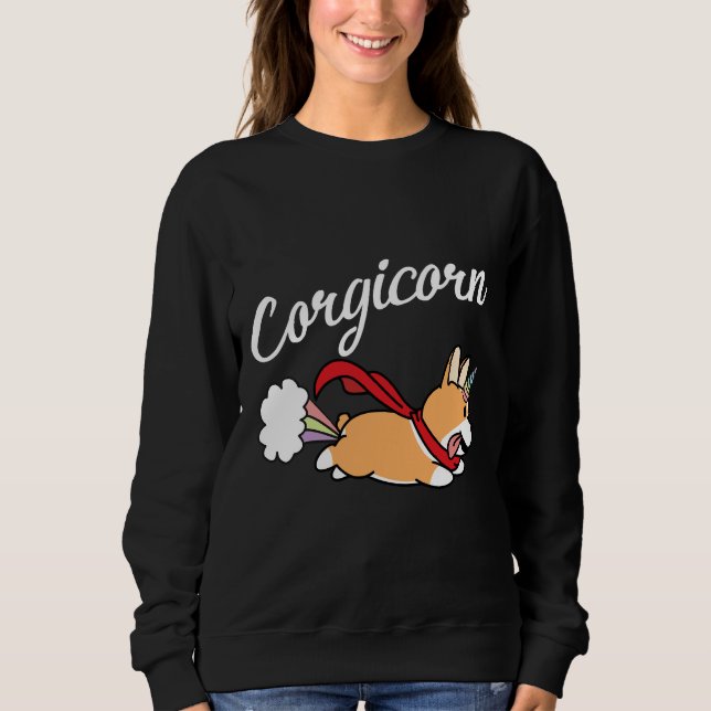 Moletom Corgicorn Corgi Unicorn (Frente)