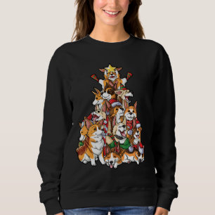 Moletom Corgmas Feliz de Árvore de Natal I Love Corgis M