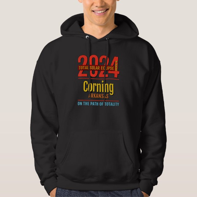 Moletom Corning Arkansas AR Total Solar Eclipse 2024 4 (Frente)