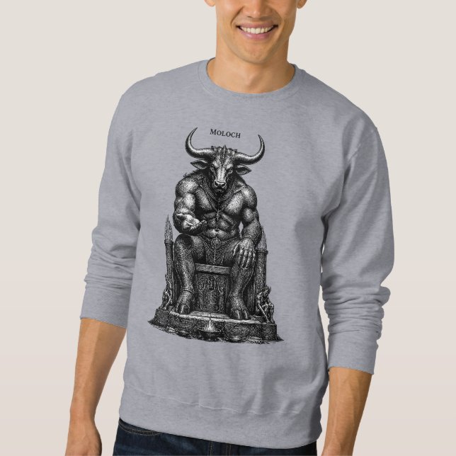 Moletom Coroa de Moloch, o Rei Infernal (Frente)