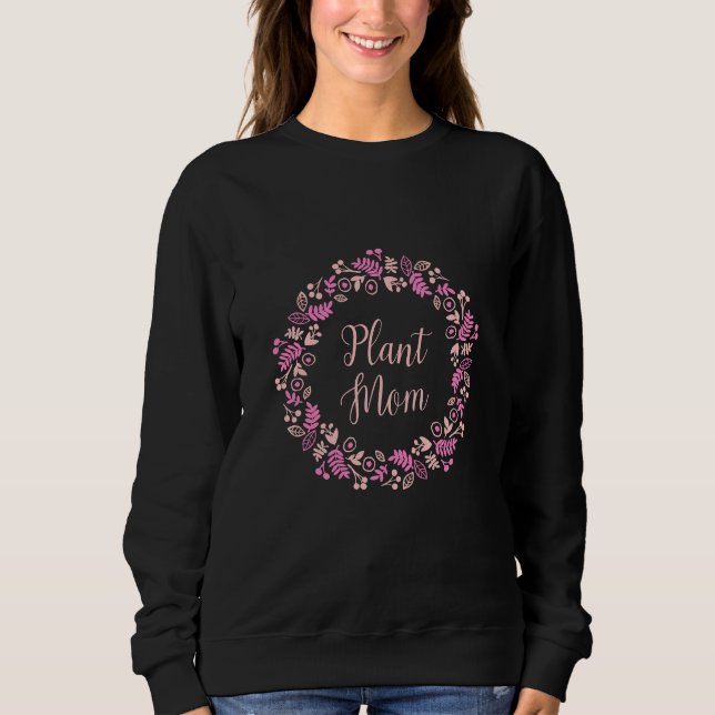 Moletom Coroa Floral Rosa de Plant Mom (Frente)
