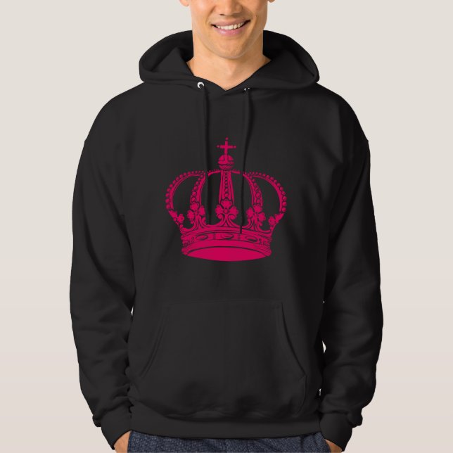 Moletom Coroa Real 02 - Vermelho Neon (Frente)