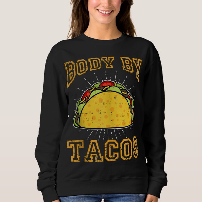 Moletom Corpo De Taco Mexicano Engraçado Cinco De Mayo Beb (Frente)