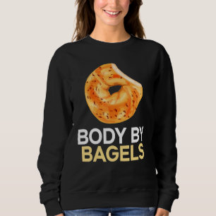 Moletom Corpo por Bagels Foodie Bread Bakery Comida Judaic