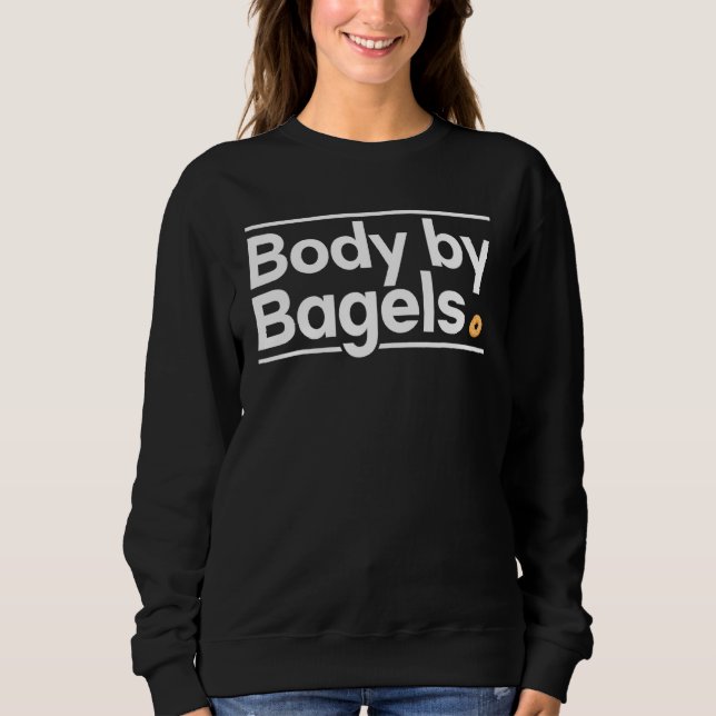 Moletom Corpo por Bagels Foodie Bread Comida Judaica (Frente)