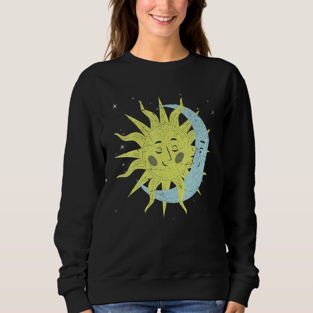 Moletom Corpos Celestes Galáxia Espacial Exterior Sol Lua  (Frente)
