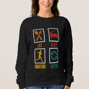 Moletom Corredor COMER DORMIR MARATONA REPETIR Correr Dive
