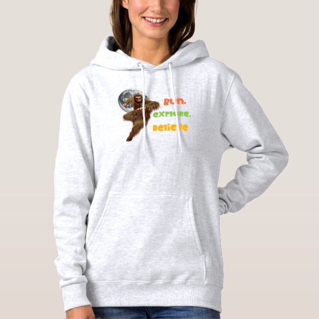 Moletom Correndo Aventura Sasquatch Acredite Design (Frente)