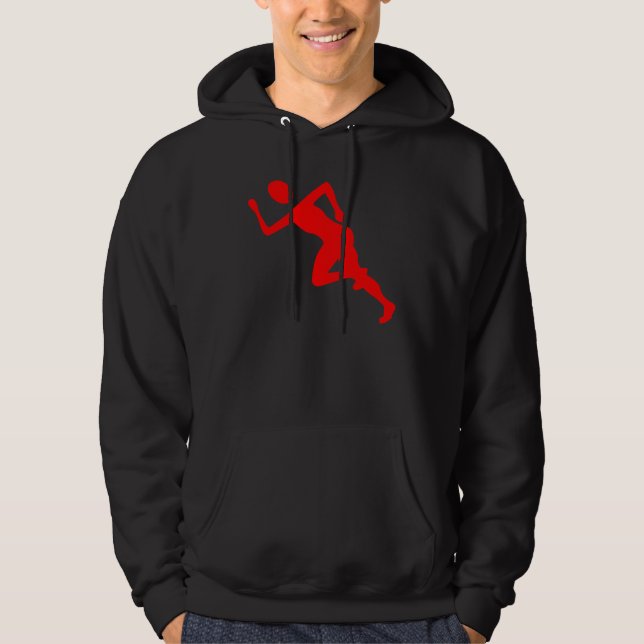 Moletom Correndo - Vermelho (Frente)
