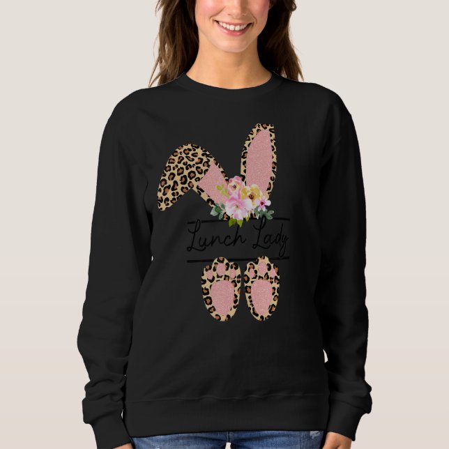 Moletom Correspondência de Páscoas Bonitas com Flores-Leop (Frente)