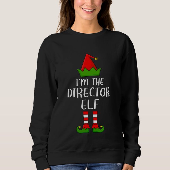 Moletom Correspondente Grupo Familiar Eu sou Diretor Elf N (Frente)
