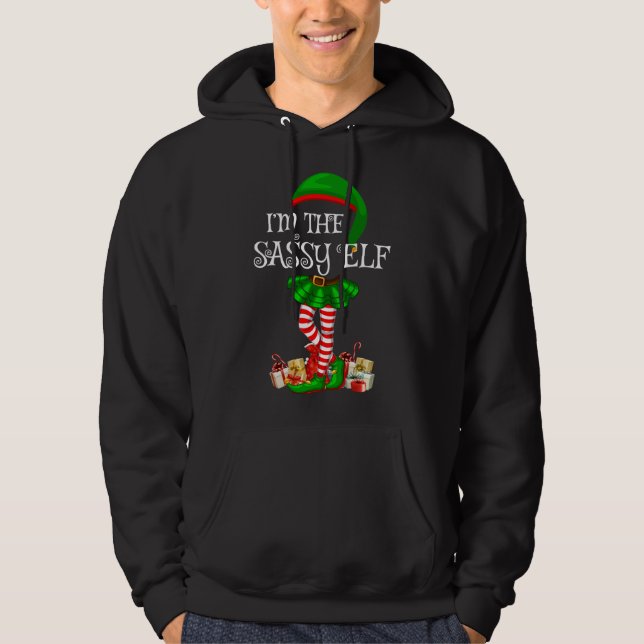 Moletom Correspondente Grupo Familiar Eu sou o Natal Sassy (Frente)