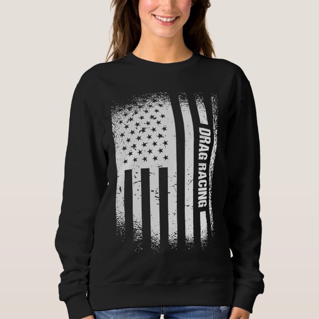 Moletom Corrida de Arrasto de Bandeiras dos Estados Unidos (Frente)