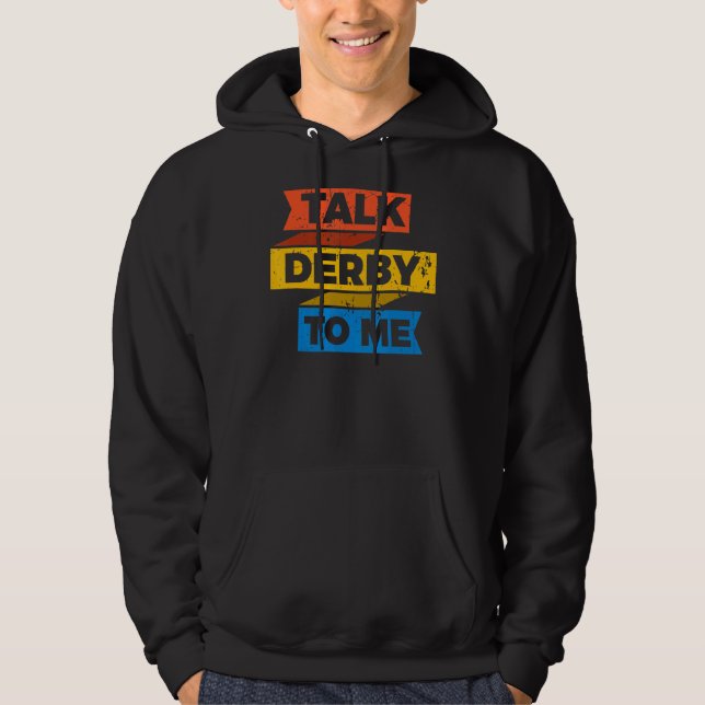 Moletom Corrida De Cavalo A Dizer A Um Cavalo Derby 2 (Frente)