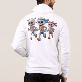 Moletom “Corrida de Esqueleto de Desenho Animado 3D • Esqu