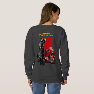 Moletom Corrida de Superbike Paixão Máxima Gráfico de Cicl