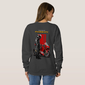 Moletom Corrida de Superbike Paixão Máxima Gráfico de Cicl
