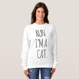 MOLETOM CORRO, SOU UM GATO