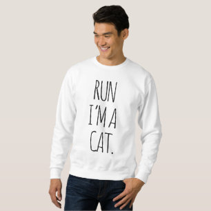 MOLETOM CORRO, SOU UM GATO