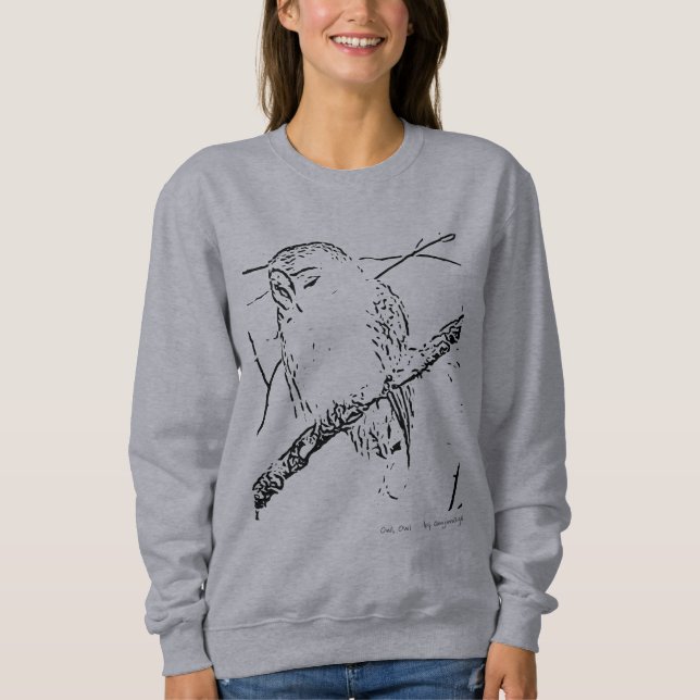 Moletom Coruja, t-shirt da coruja (Frente)