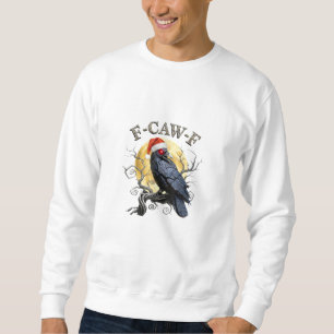 Moletom Corvo Engraçado F-Caw-F Pássaro Gótico Chapéu de N