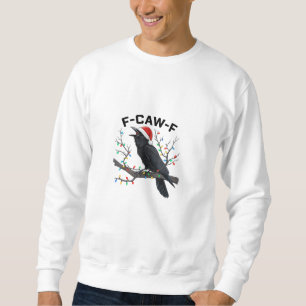 Moletom Corvo F-Caw-F Luzes de Natal Engraçadas Retro Chap