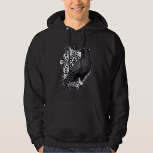 Moletom Corvo Guerreiro Nórdico Viking Estilo Viking