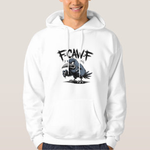 Moletom Corvo Irritado “F-CAW-F ” – Design de Pássaro de D