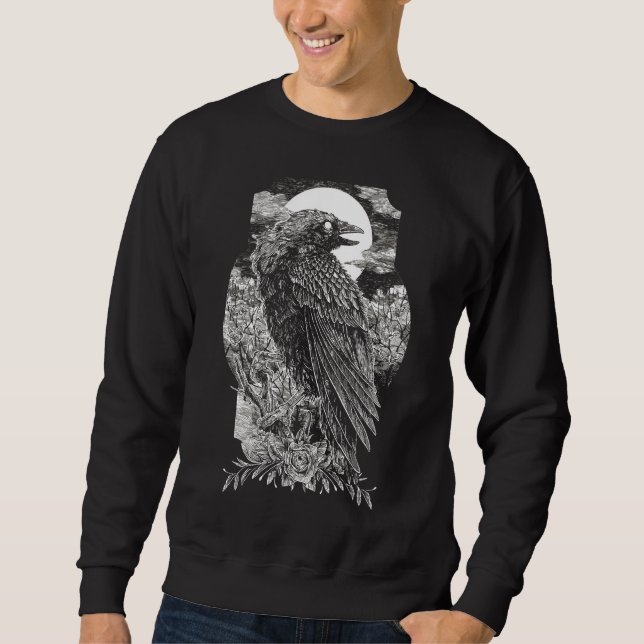 Moletom Corvo Místico Sombrio (Frente)