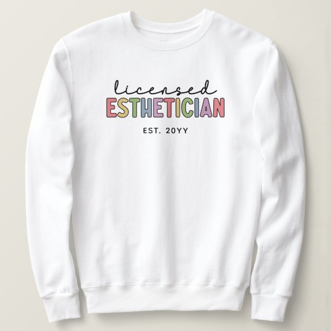 Moletom Cosmetólogo estético licenciado (Frente do Design)