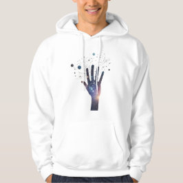 Moletom Cosmic Hand in Starry Galaxy – Surreal Spiritual S