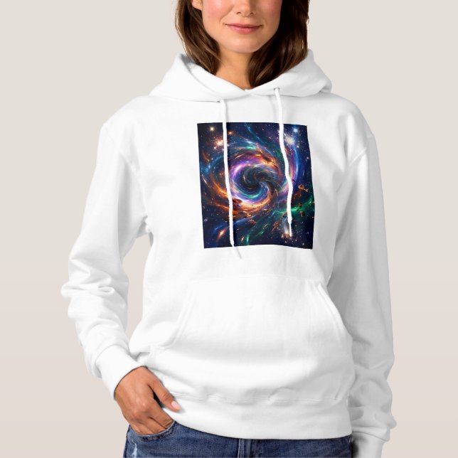 Moletom Cosmic Vortex Nexus – Capuz Espaço Abstrato (Frente)