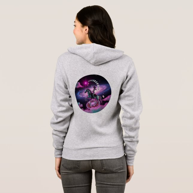 Moletom Cósmico Unicorn Vegas Sonho Hoodie 🦄 🌌 (Parte Traseira Completa)