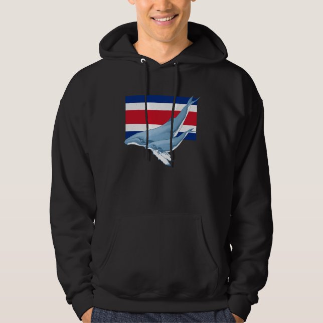 Moletom Costa Rica Flag with Humpback Whales (Frente)